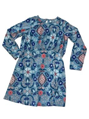Tea Collection Long Sleeve Curved Waist Dress Casual 12